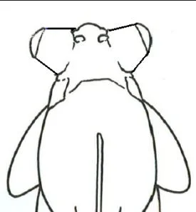 Black Moor Goldfish with conical shaped eyes.