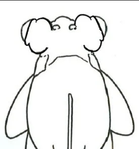 Black Moor with eyes consisting of concentric circles.