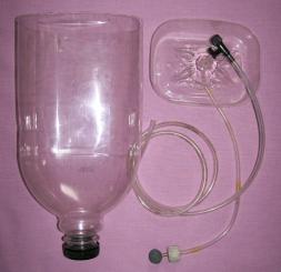 Brine shrimp hatchery components.